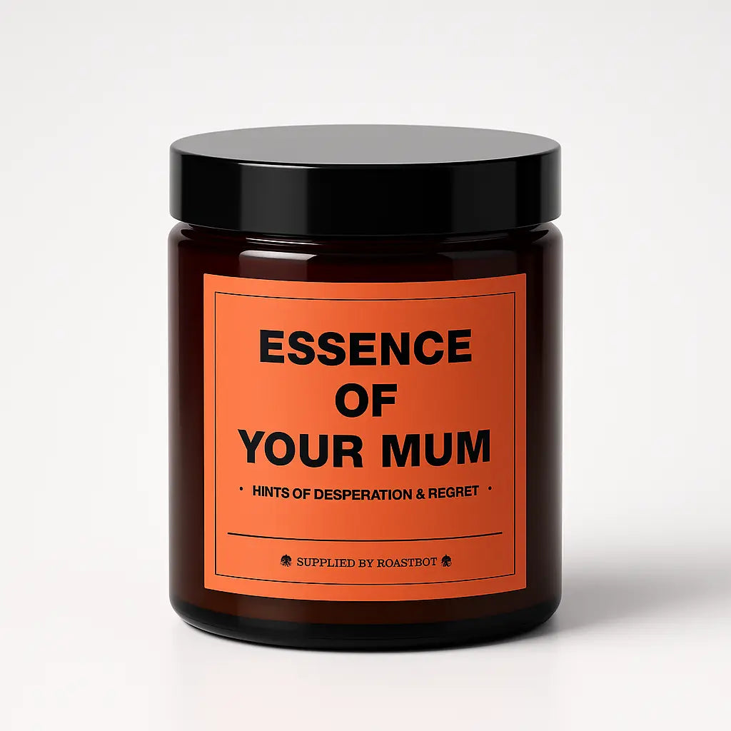 Essence of [Name] – Personalised Insult Candle | Hints of Desperation & Regret