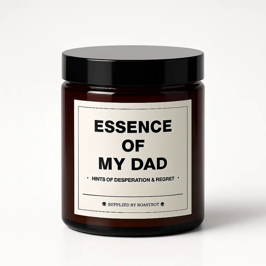 Essence of [Name] – Personalised Insult Candle | Hints of Desperation & Regret